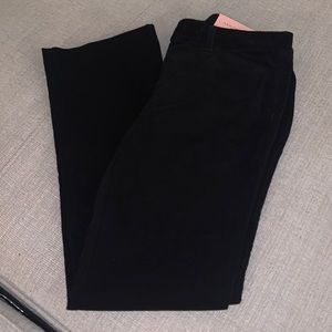 Ann Taylor Boot Leg Black Corduroy Pant